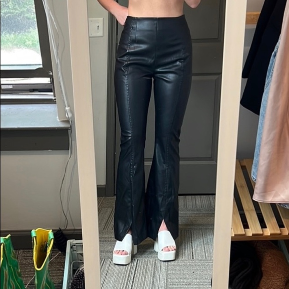 Free People Leather Pants